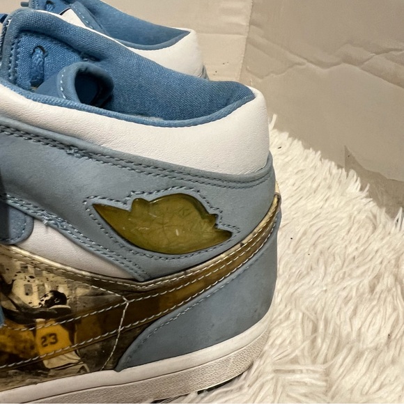 Air jordan 1 mid alpha white university blue sz 9 - Picture 14 of 16